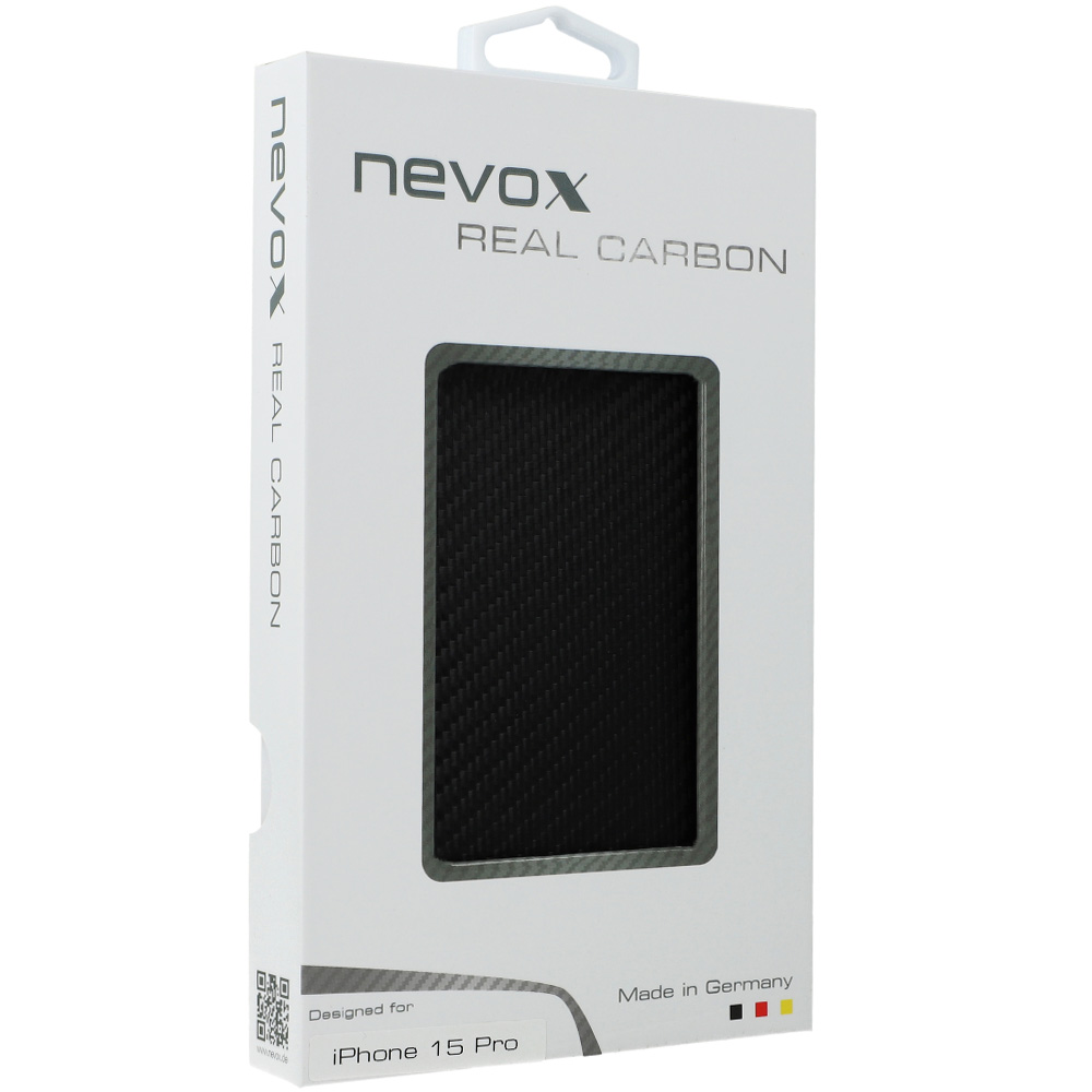 Etui Nevox CarbonSeries do iPhone 15 Pro, czarne